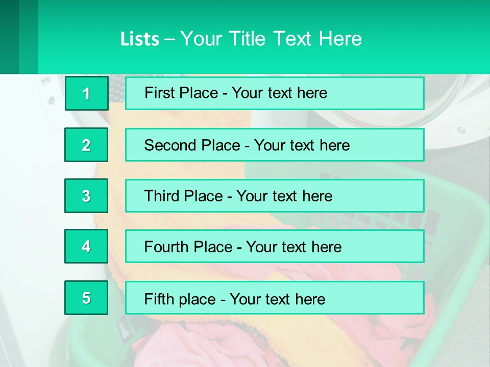 Clothes After Washing PowerPoint Template