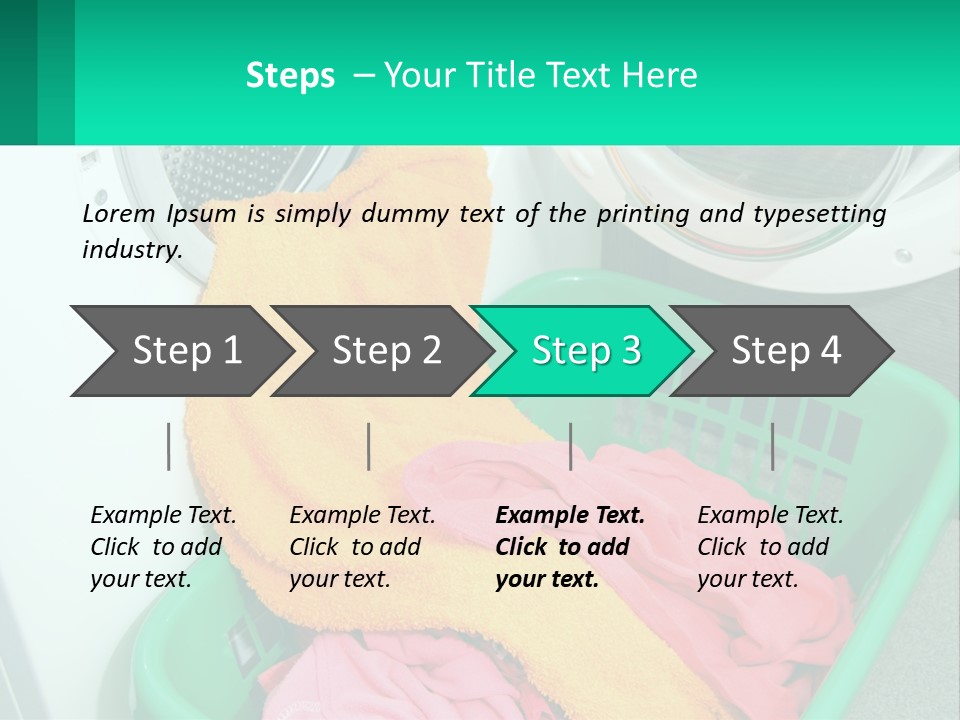 Clothes After Washing PowerPoint Template