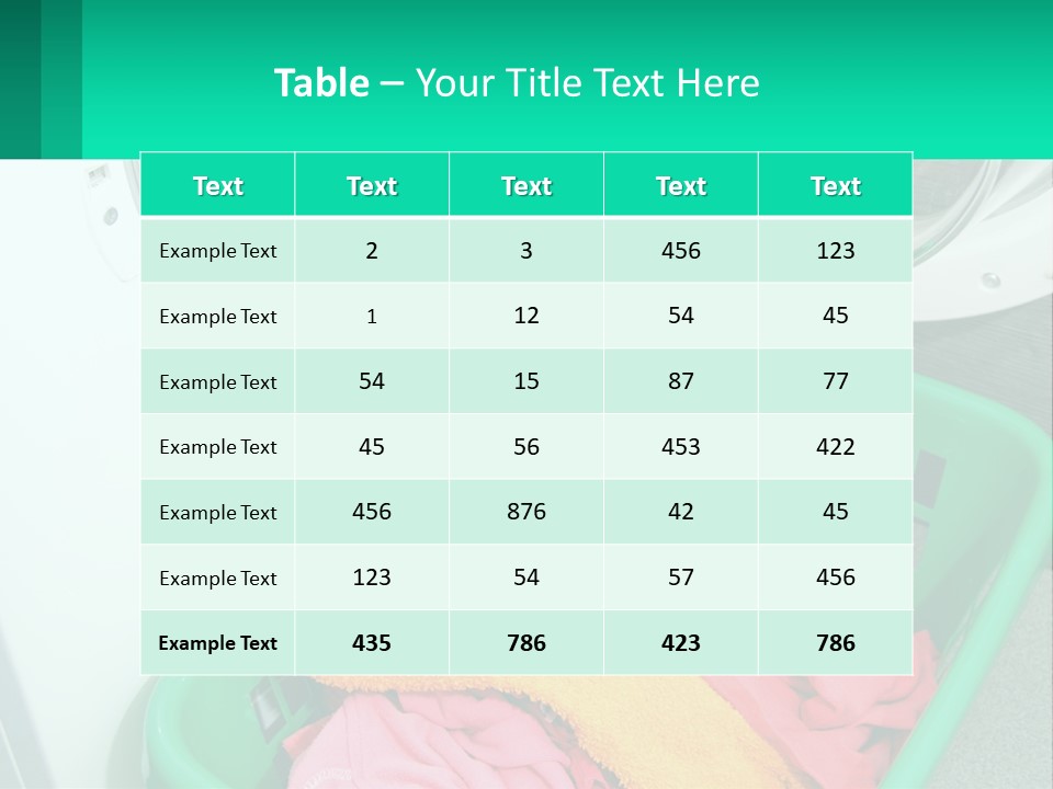Clothes After Washing PowerPoint Template
