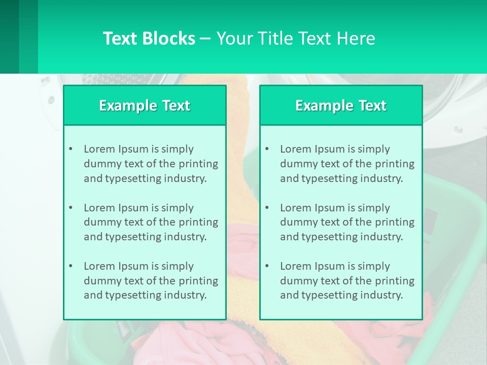Clothes After Washing PowerPoint Template