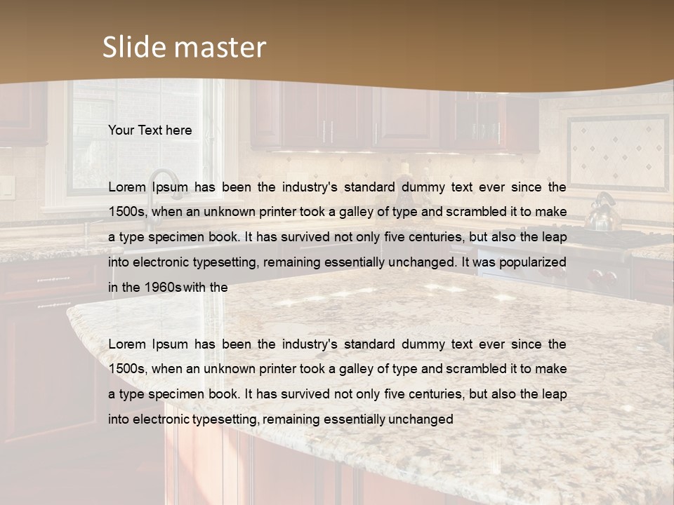 Kitchen Interier PowerPoint Template