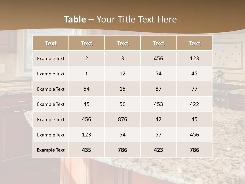 Kitchen Interier PowerPoint Template