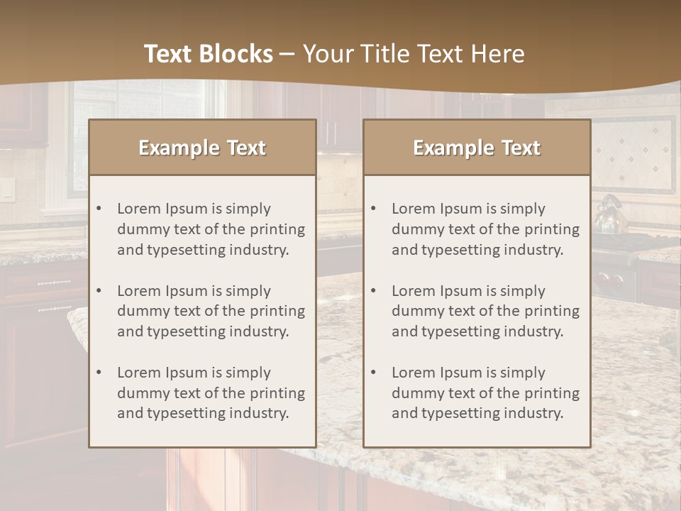 Kitchen Interier PowerPoint Template