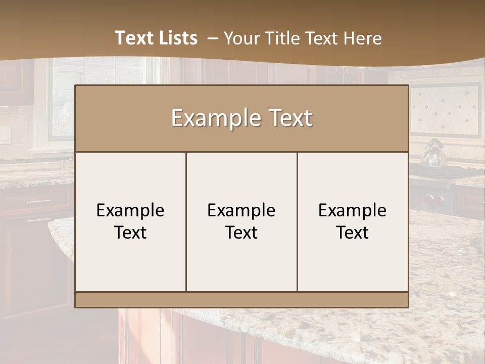 Kitchen Interier PowerPoint Template