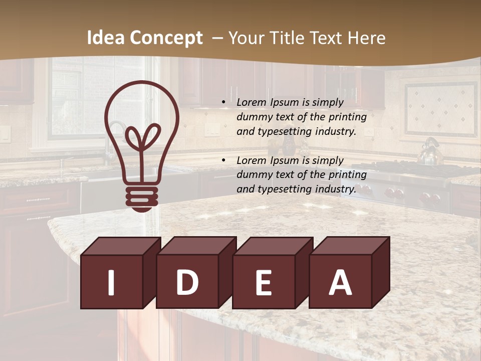 Kitchen Interier PowerPoint Template