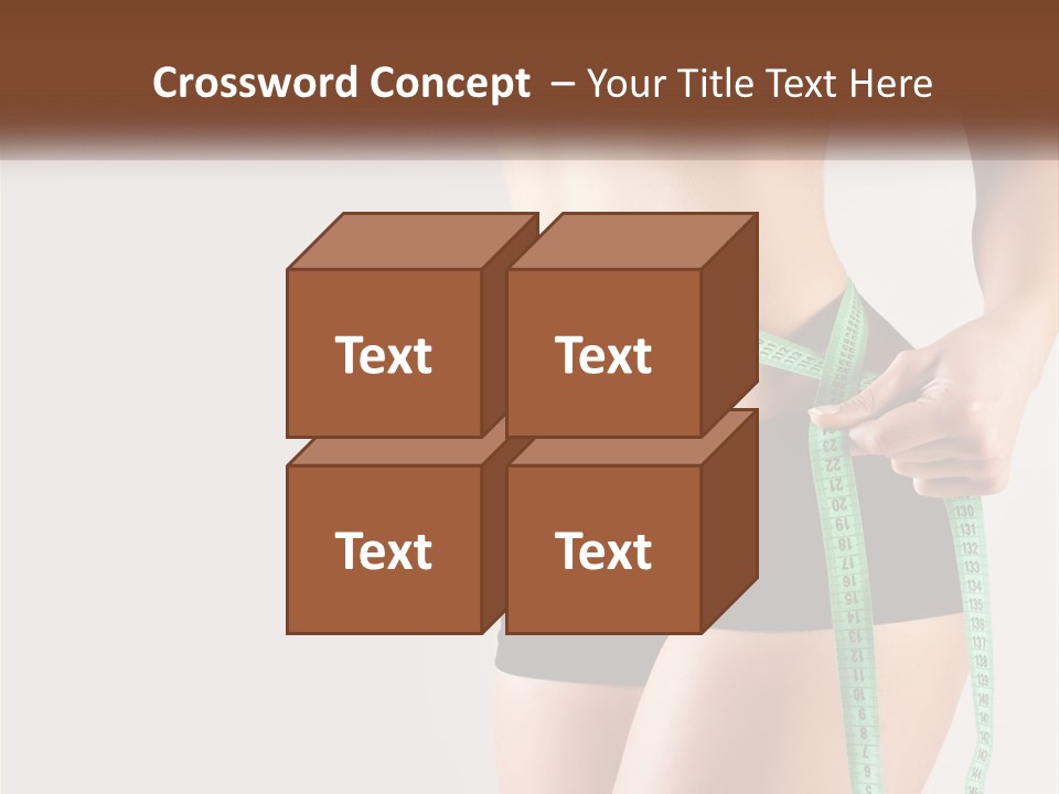 Fitness Girl With Meter PowerPoint Template