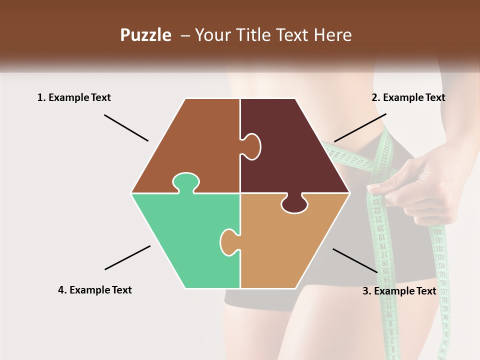 Fitness Girl With Meter PowerPoint Template