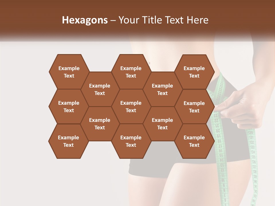 Fitness Girl With Meter PowerPoint Template