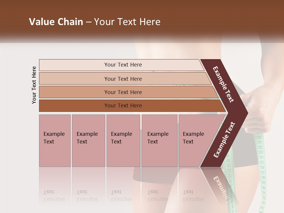 Fitness Girl With Meter PowerPoint Template