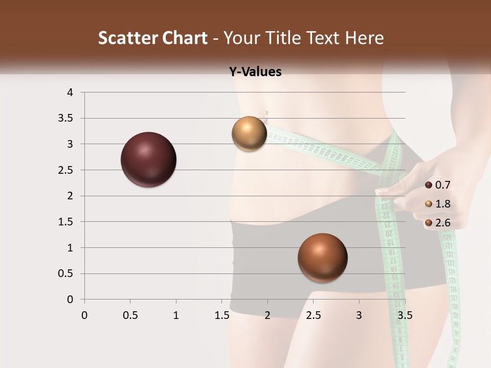 Fitness Girl With Meter PowerPoint Template