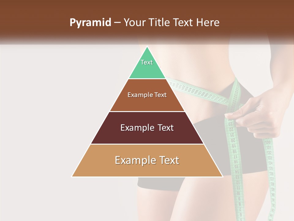 Fitness Girl With Meter PowerPoint Template