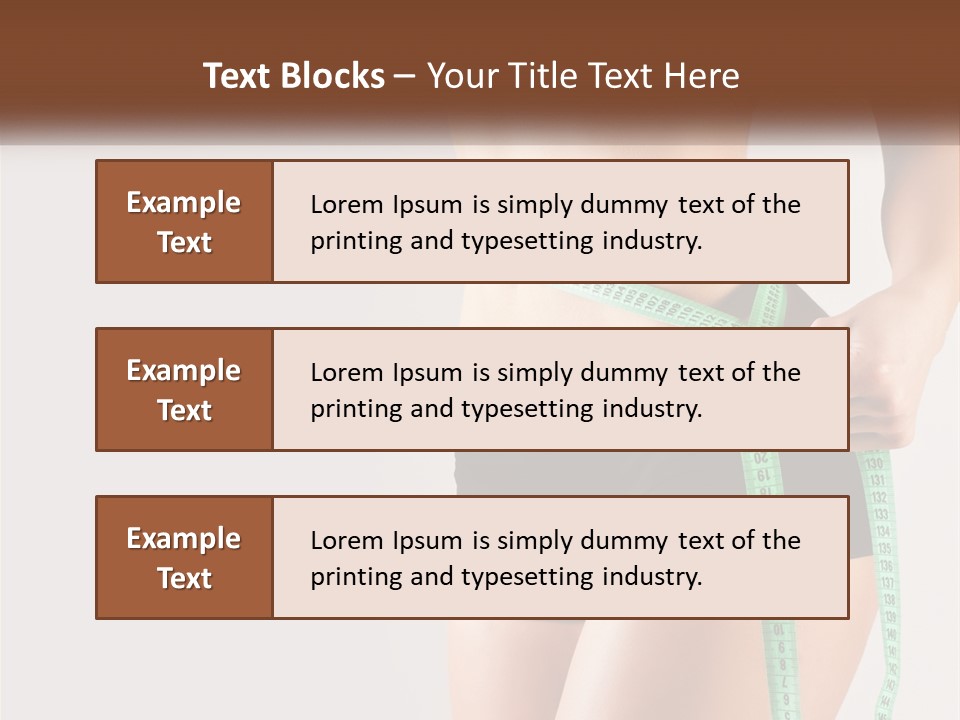 Fitness Girl With Meter PowerPoint Template