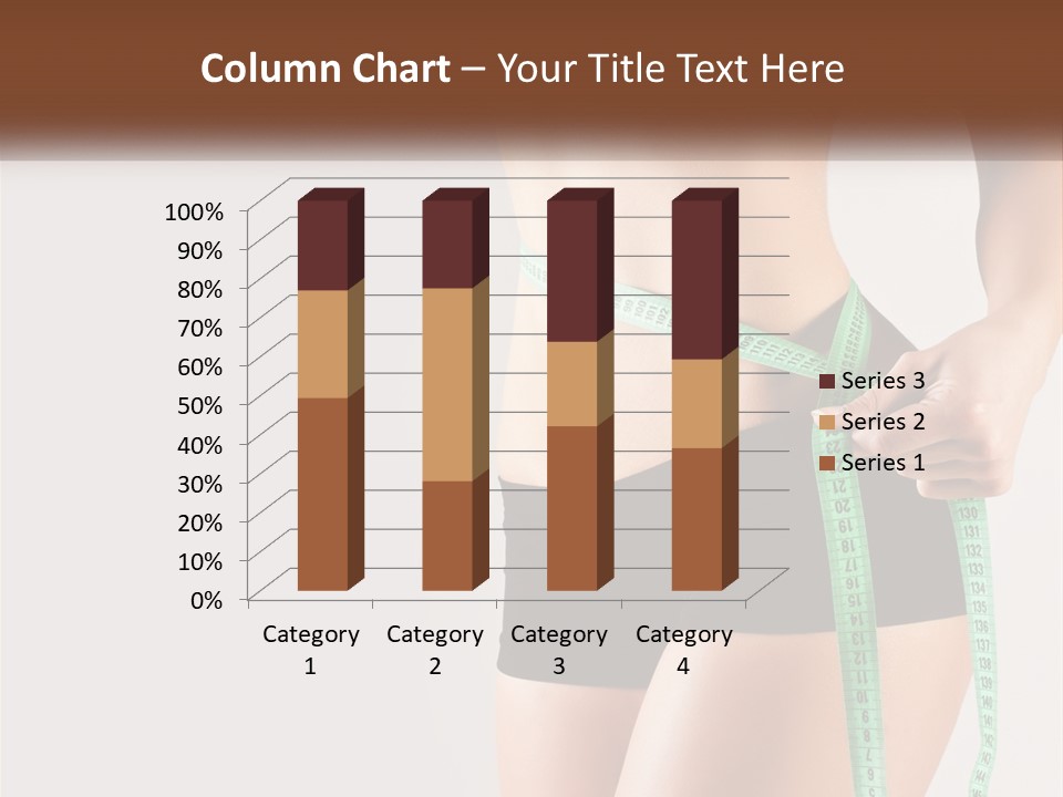 Fitness Girl With Meter PowerPoint Template