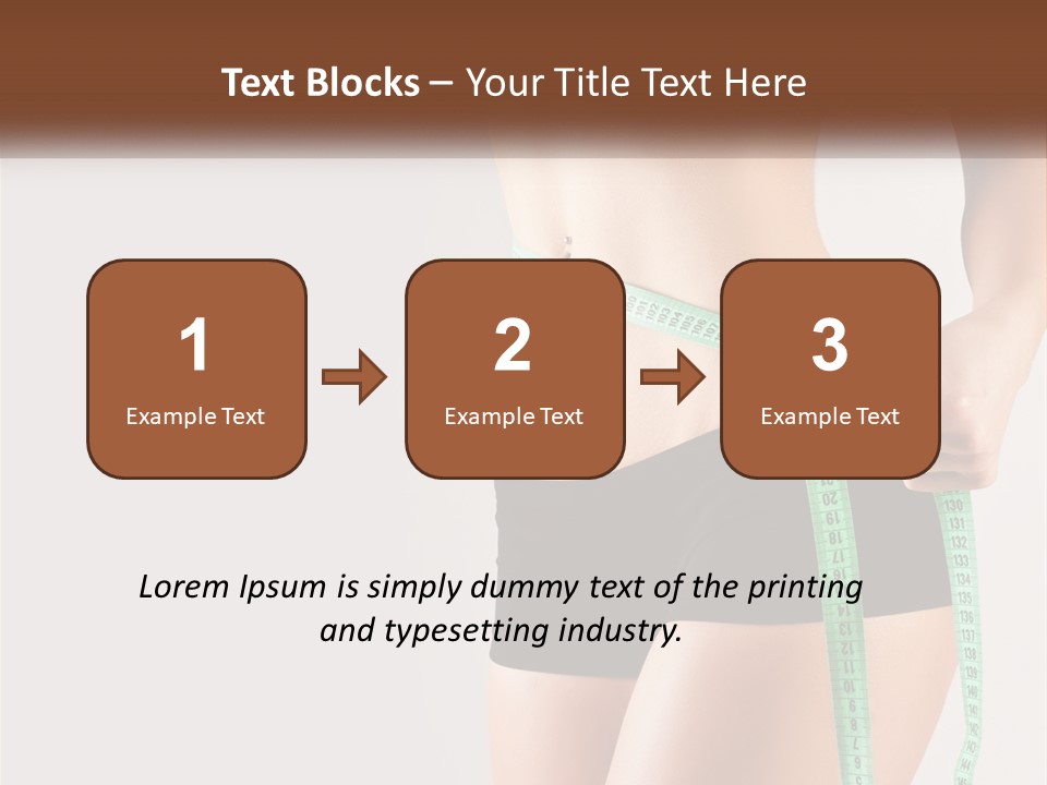 Fitness Girl With Meter PowerPoint Template