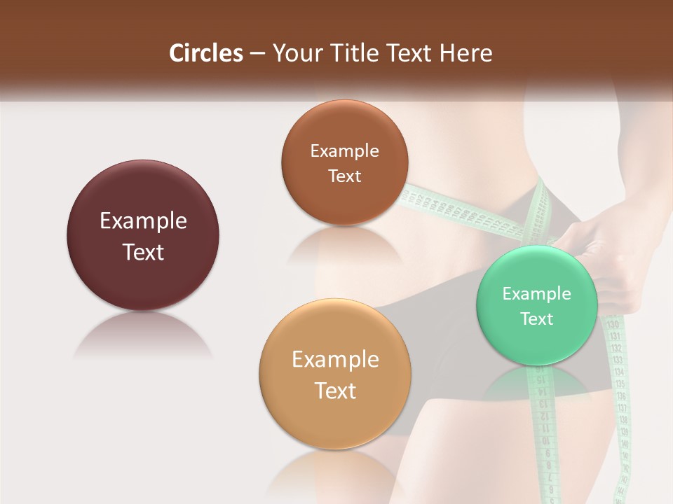 Fitness Girl With Meter PowerPoint Template