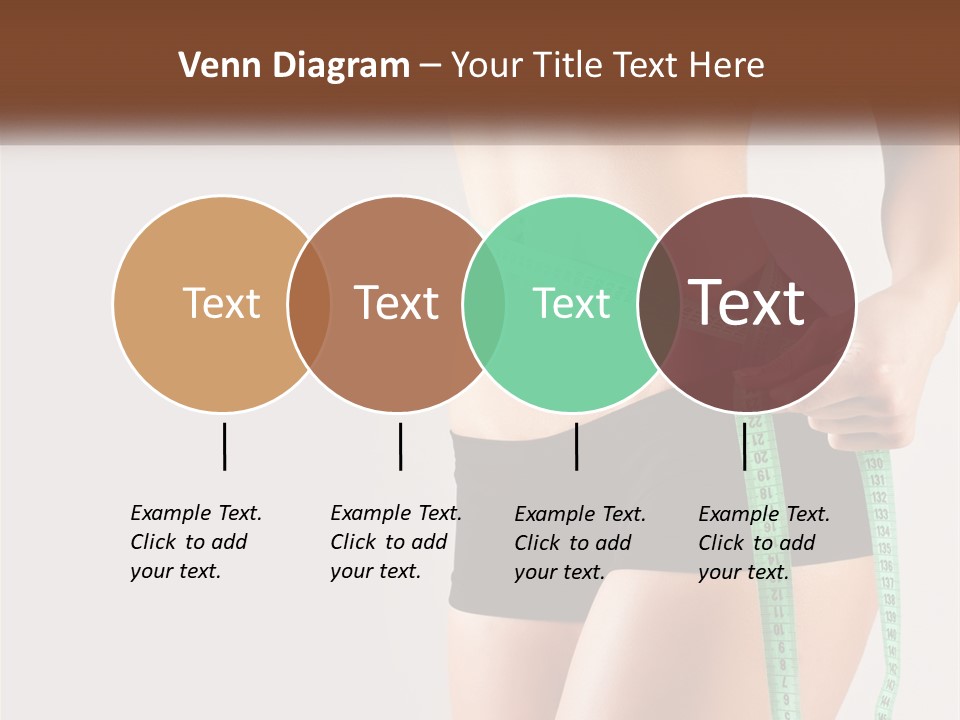 Fitness Girl With Meter PowerPoint Template