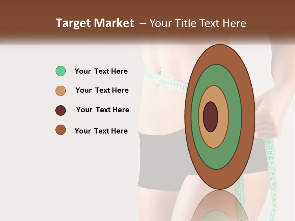 Fitness Girl With Meter PowerPoint Template