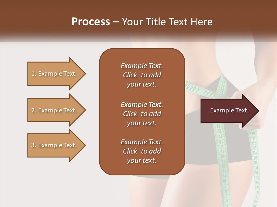 Fitness Girl With Meter PowerPoint Template