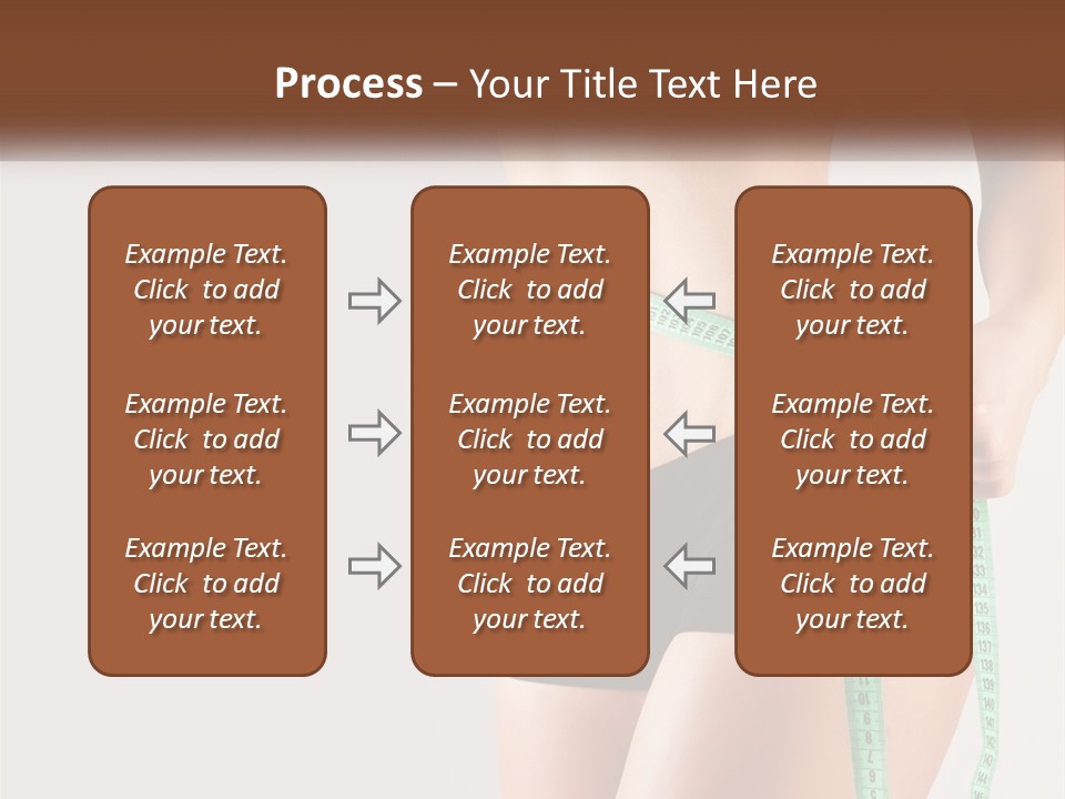 Fitness Girl With Meter PowerPoint Template
