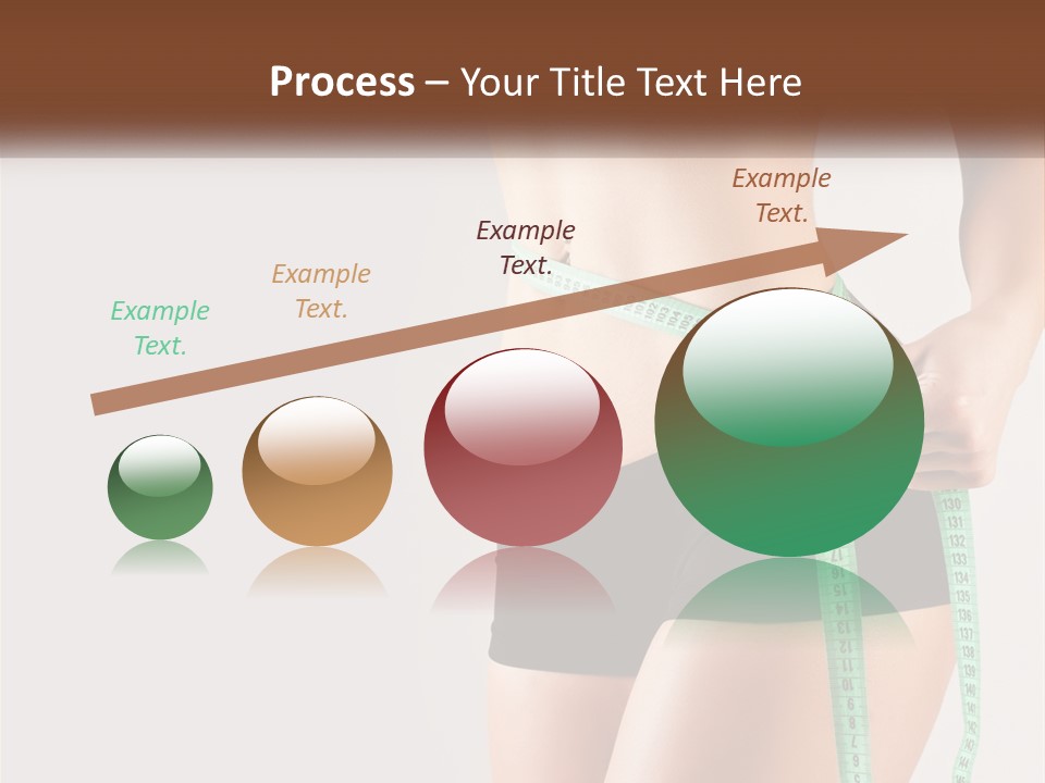 Fitness Girl With Meter PowerPoint Template