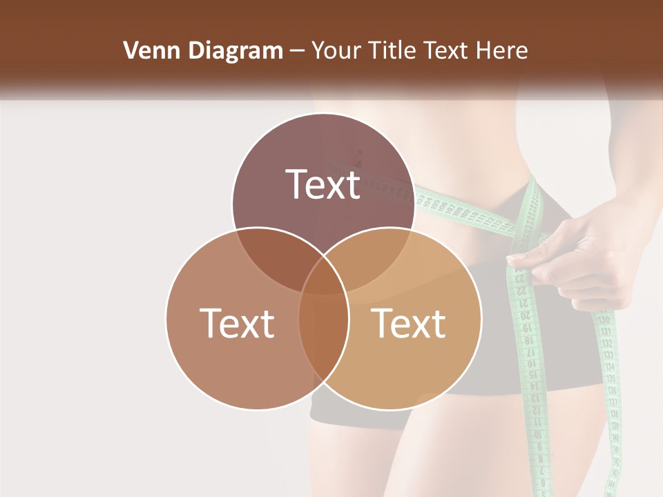 Fitness Girl With Meter PowerPoint Template