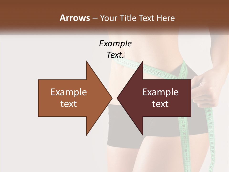 Fitness Girl With Meter PowerPoint Template