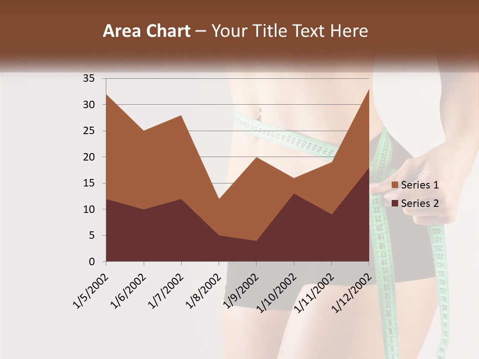 Fitness Girl With Meter PowerPoint Template