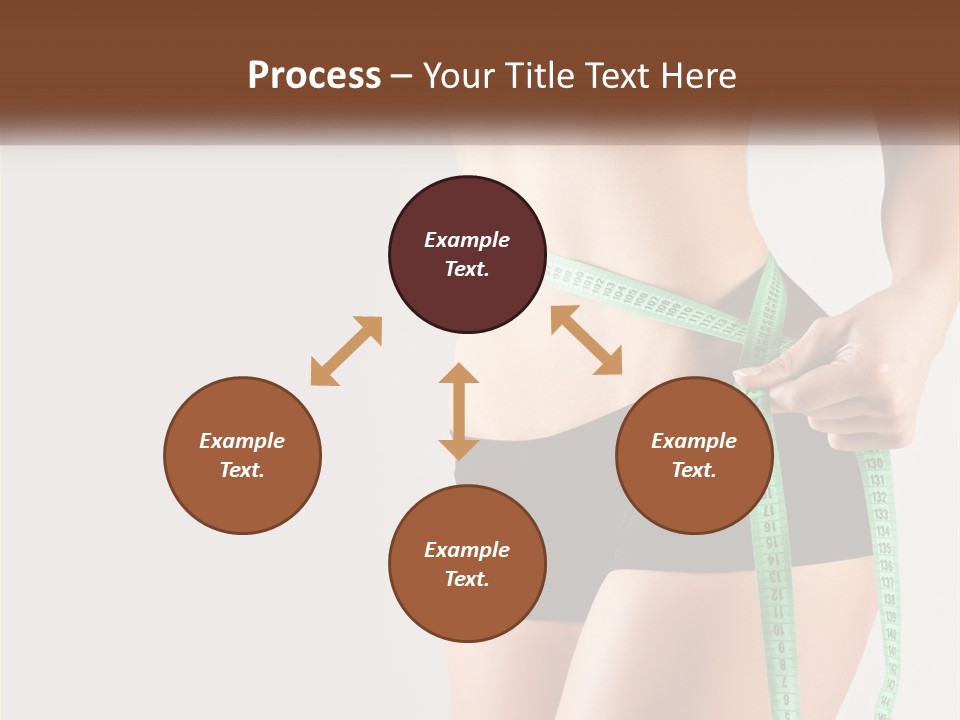 Fitness Girl With Meter PowerPoint Template