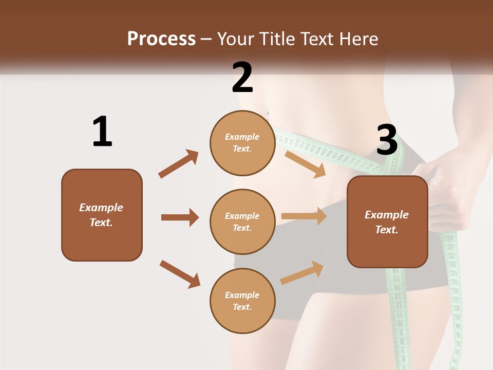 Fitness Girl With Meter PowerPoint Template