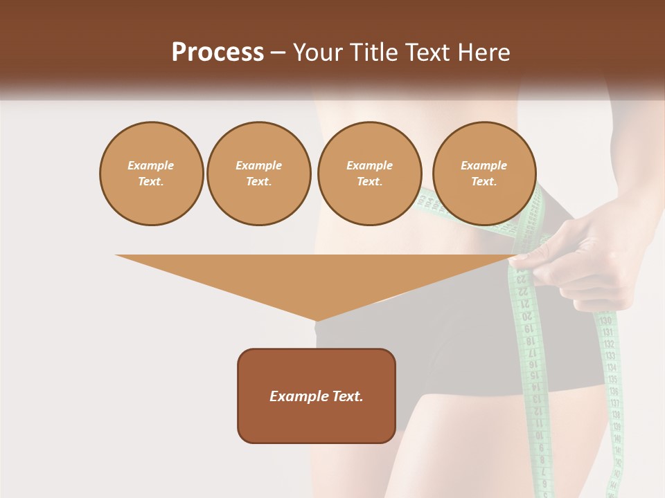 Fitness Girl With Meter PowerPoint Template