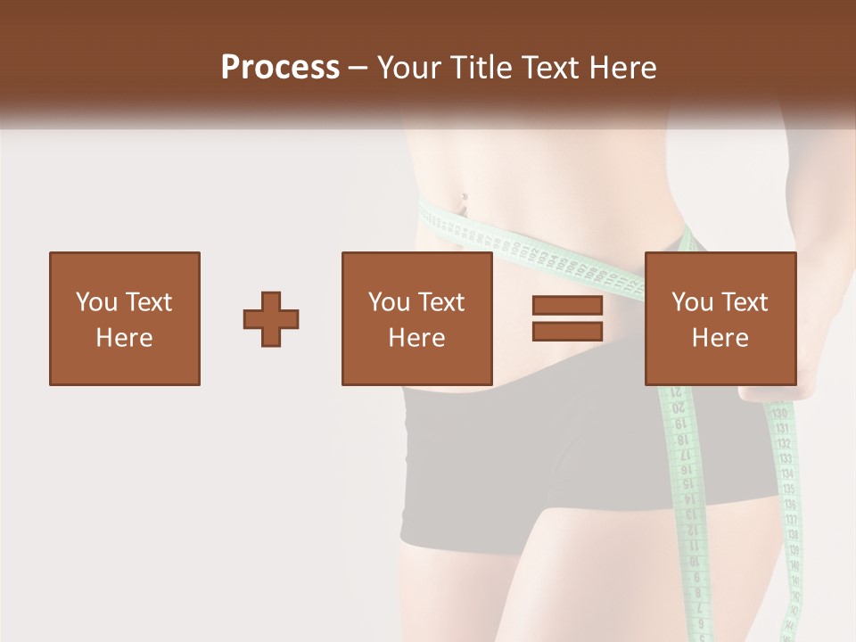 Fitness Girl With Meter PowerPoint Template