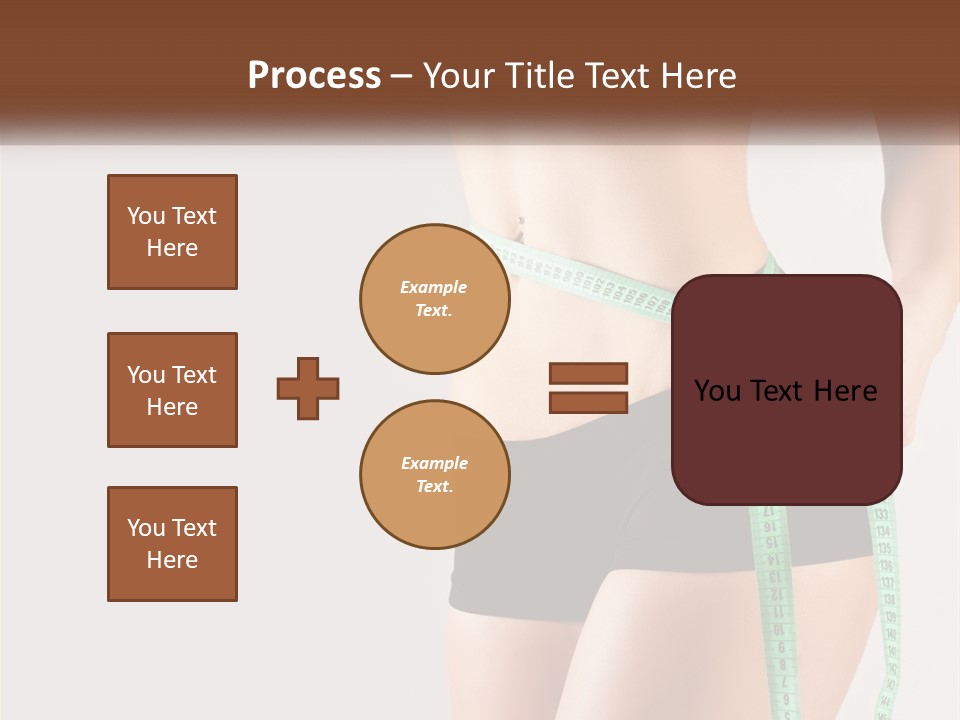 Fitness Girl With Meter PowerPoint Template