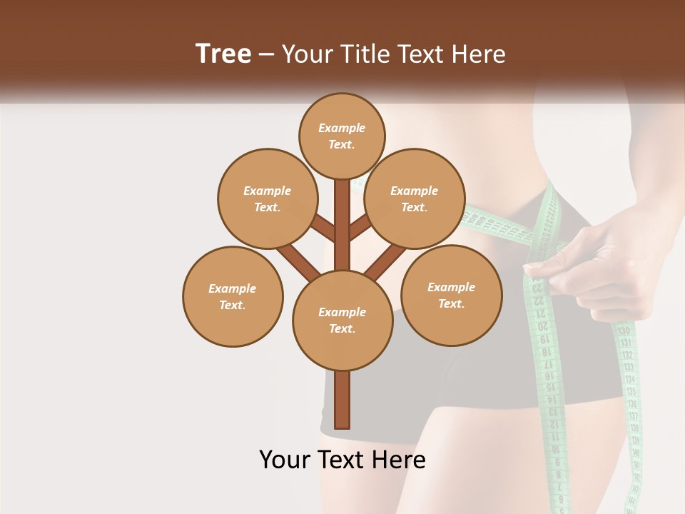 Fitness Girl With Meter PowerPoint Template