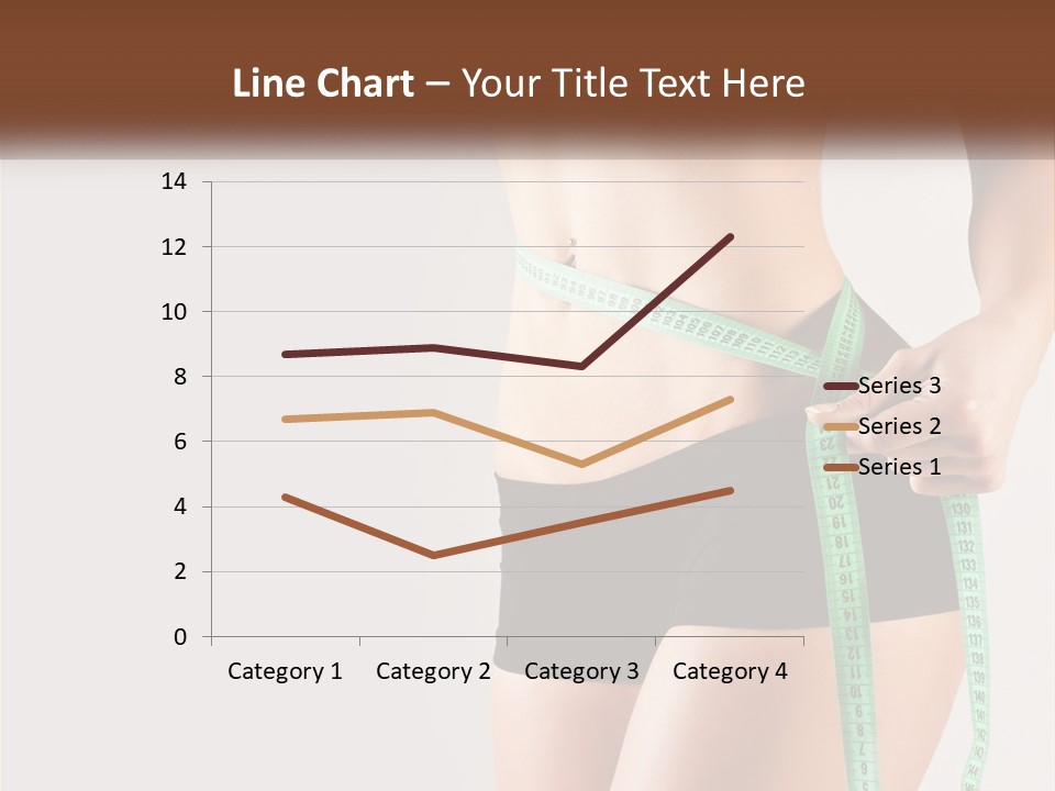 Fitness Girl With Meter PowerPoint Template