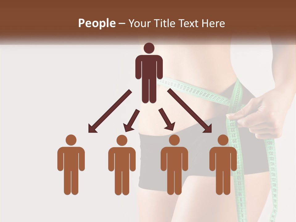 Fitness Girl With Meter PowerPoint Template