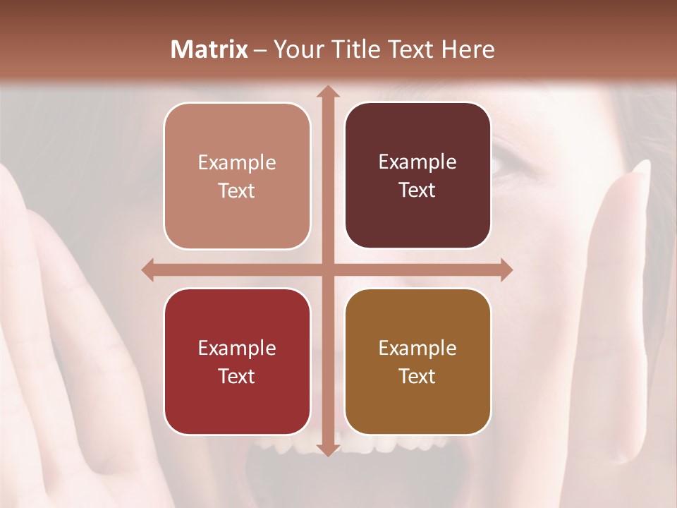 Girl Screaming PowerPoint Template