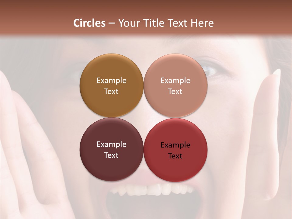 Girl Screaming PowerPoint Template