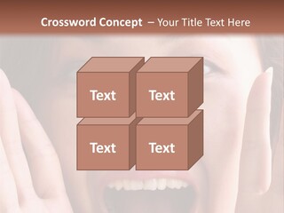 Girl Screaming PowerPoint Template