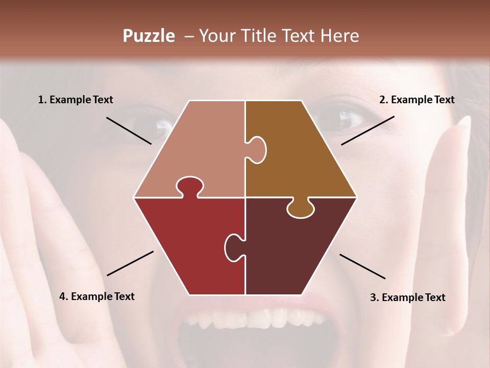 Girl Screaming PowerPoint Template