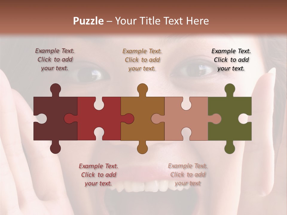 Girl Screaming PowerPoint Template