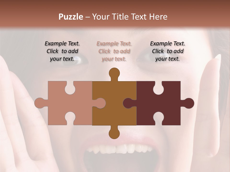 Girl Screaming PowerPoint Template