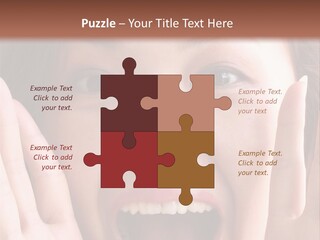 Girl Screaming PowerPoint Template