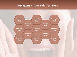 Girl Screaming PowerPoint Template