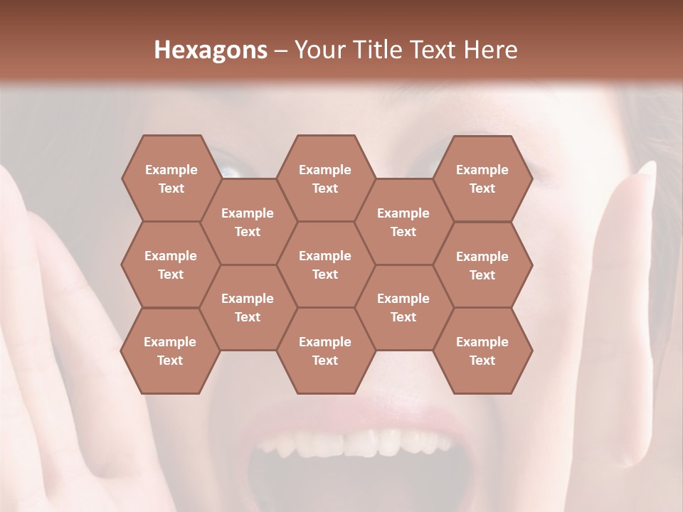 Girl Screaming PowerPoint Template