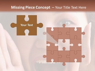 Girl Screaming PowerPoint Template