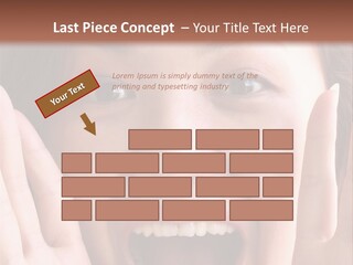 Girl Screaming PowerPoint Template
