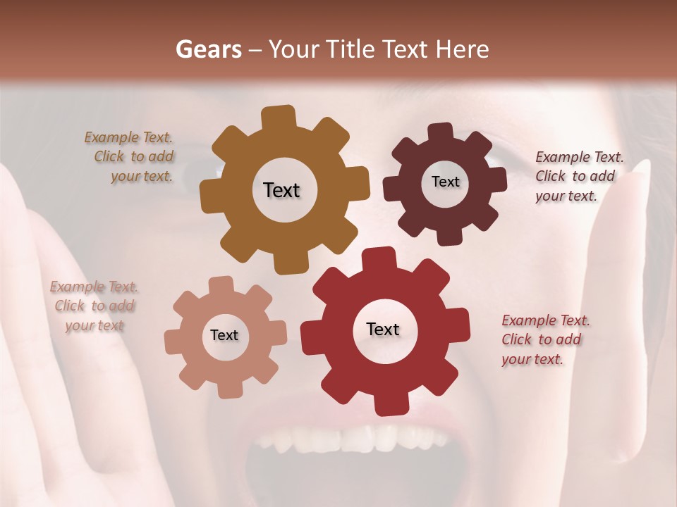 Girl Screaming PowerPoint Template