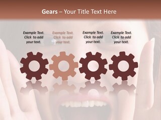 Girl Screaming PowerPoint Template