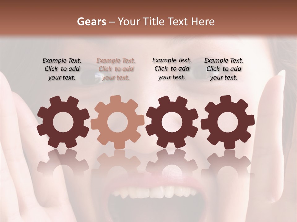 Girl Screaming PowerPoint Template