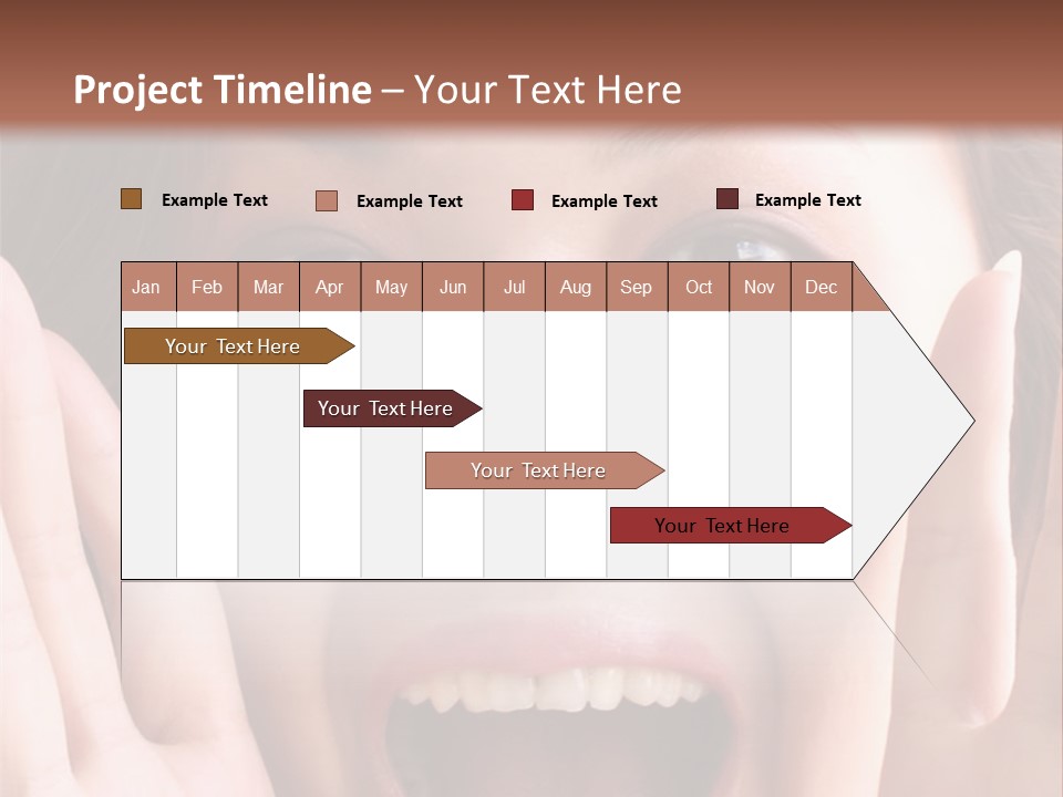 Girl Screaming PowerPoint Template